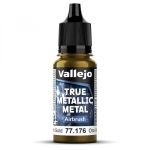 Vallejo 77176 - TMM Airbrush, Grünliches Gold, 18 ml